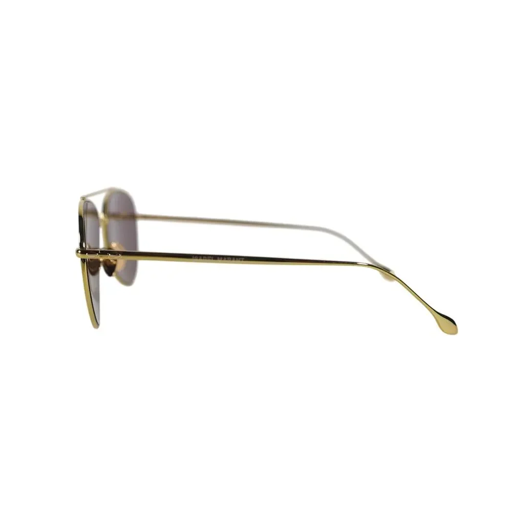 Isabel Marant Metal Aviator Sunglasses - Yellow Gold / Yellow Mirror - NWT